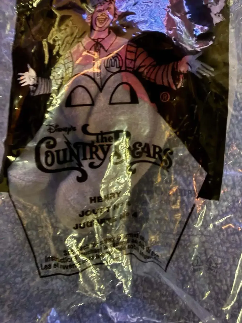 McDonald's The Country Bears Henry Plush Happy Meal Toy #4